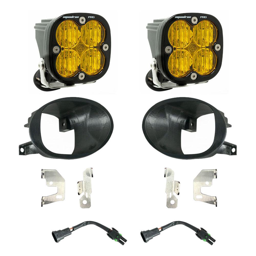 Squadron Pro Fog Pocket Kit 19-24 Sprinter 1500/2500/3500 (Wide Cornering; Baja Amber)