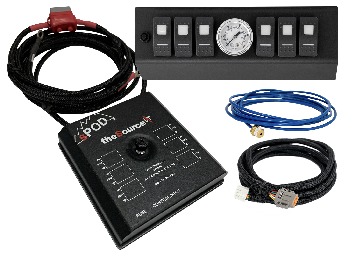 SourceLT w/ Air Gauge and Green LED Switch Panel for JK 2009-2018