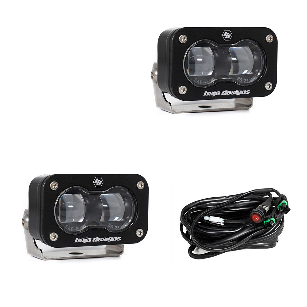 S2 SAE, Pair LED Spot, Clear Baja Designs