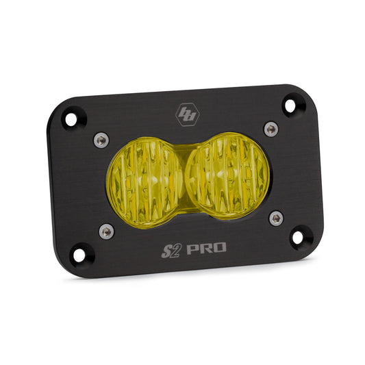 LED Wide Cornering Baja Amber Flush Mount S2 Pro Baja Designs