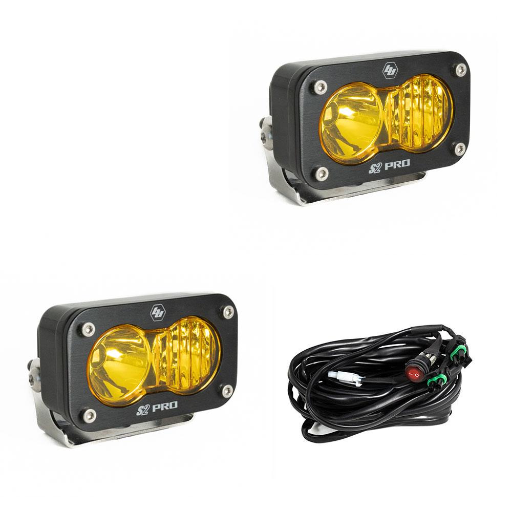 S2 Pro Pair Driving/Combo LED Baja Amber Baja Designs