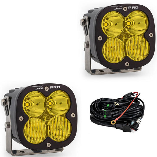 LED Light Pods Baja Amber Lens Driving Combo Pattern Pair XL Pro Series Baja Designs