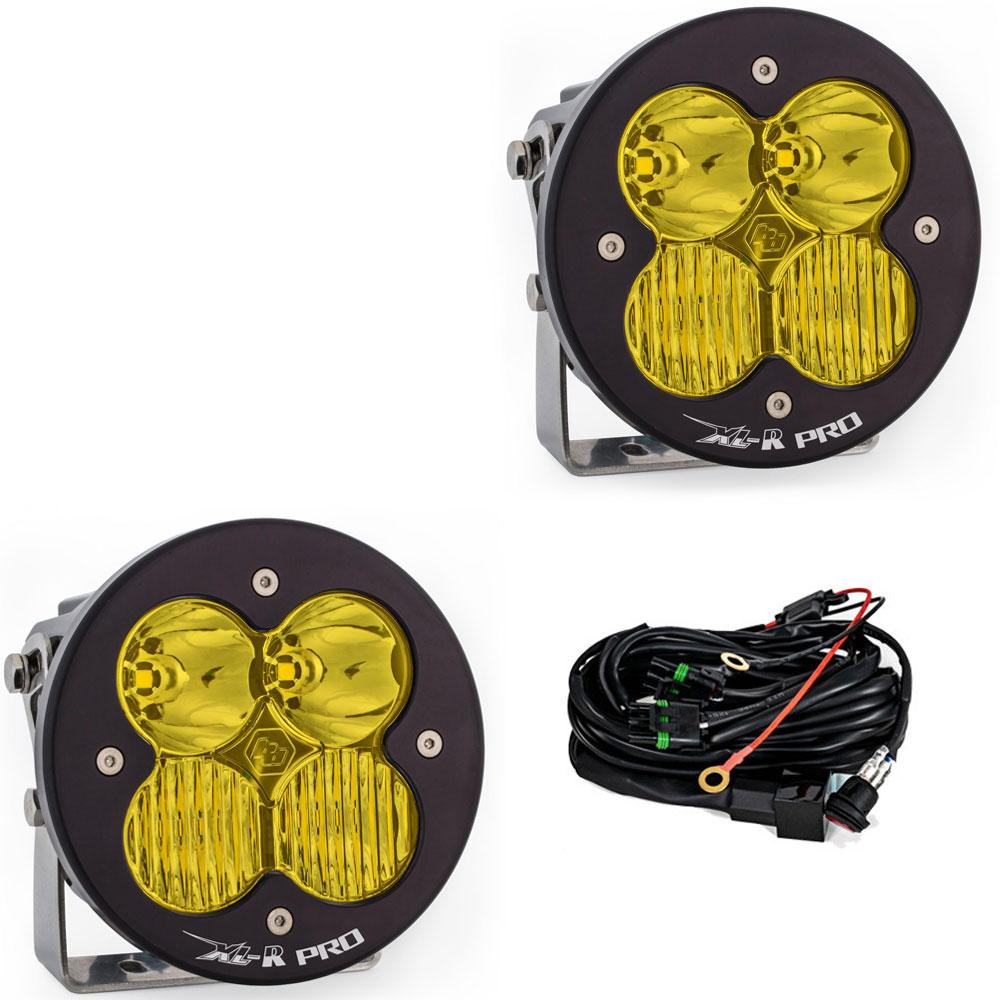 LED Light Pods Baja Amber Lens Driving Combo Pattern Pair XL R Pro Series Baja Designs