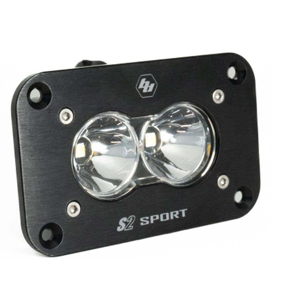 LED Work Light Clear Lens Spot Pattern Flush Mount Each S2 Sport Baja Designs