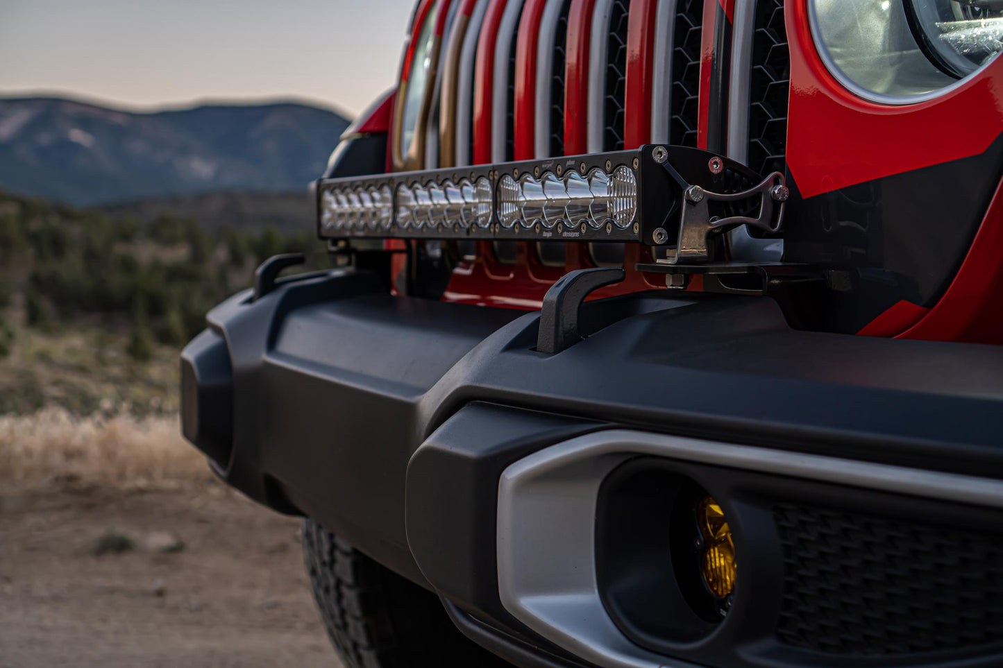 Jeep JL/JT Dual LP6 Auxiliary Light Kit Baja Designs