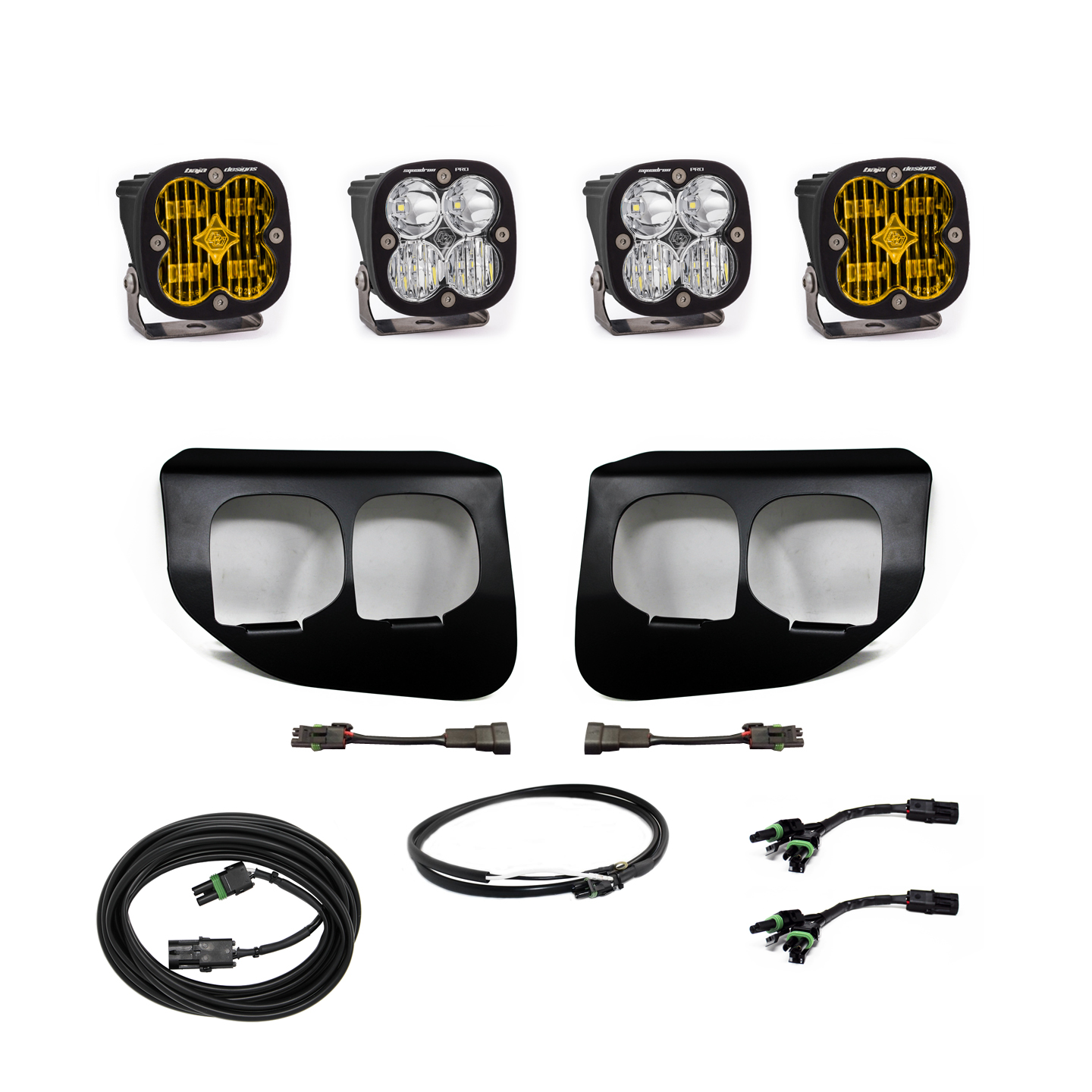 Ford Super Duty (20-22) Fog Lights FPK Amber SAE/Pro DC Baja Designs w/Upfitter Baja Designs