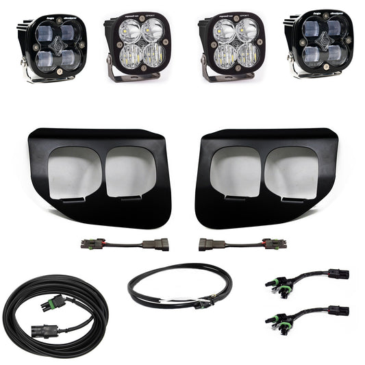 Ford Super Duty (20-22) Fog Lights Dual FPK SAE/Sport DC Baja Designs w/Upfitter Baja Designs