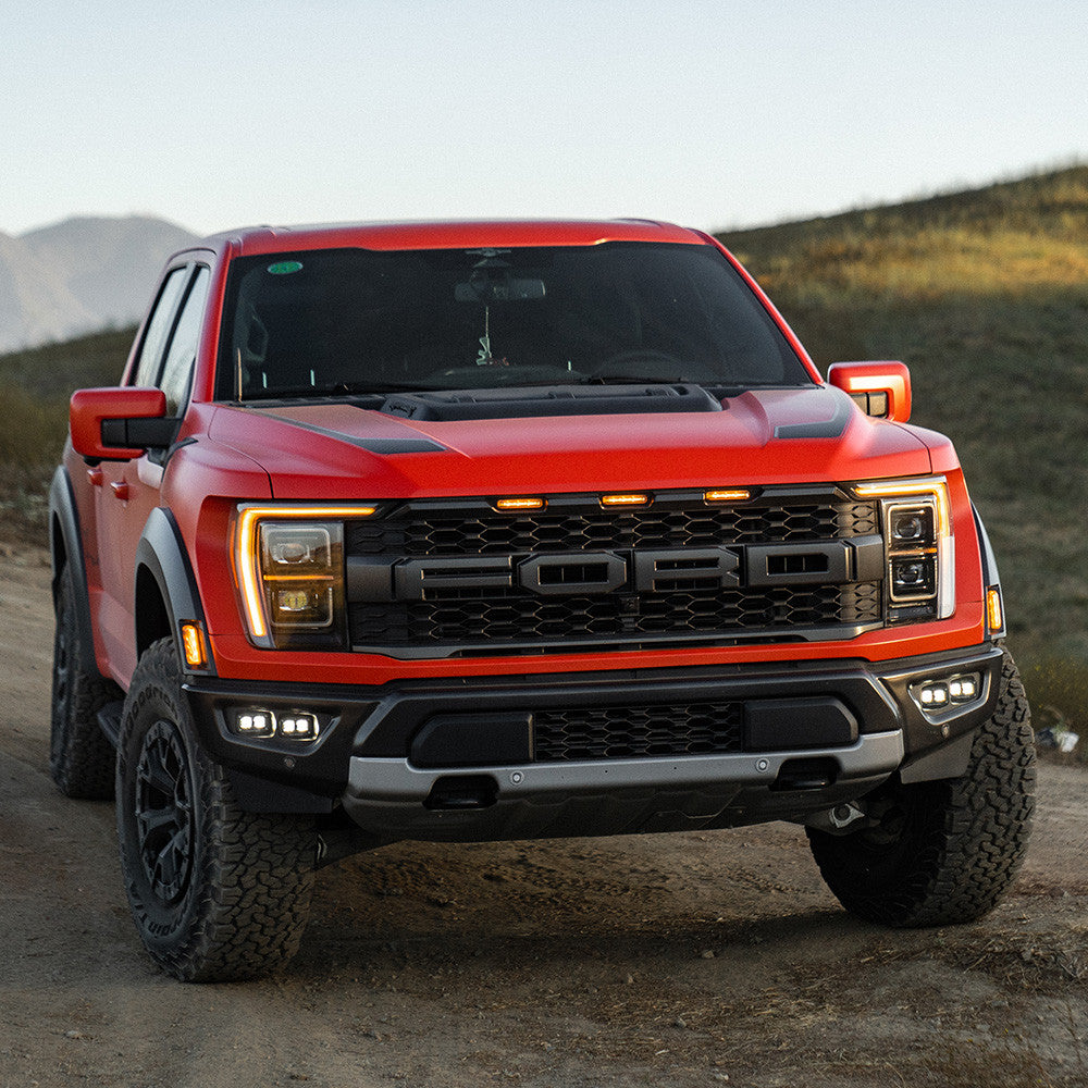 S2 SAE Amber Fog Pocket Kit Fits 21-On Ford Raptor Baja Designs