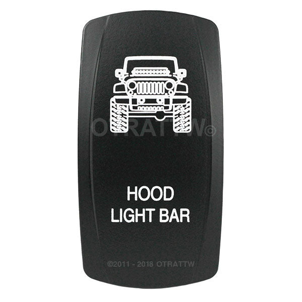 JK Hood Light Bar Rocker Switch sPOD